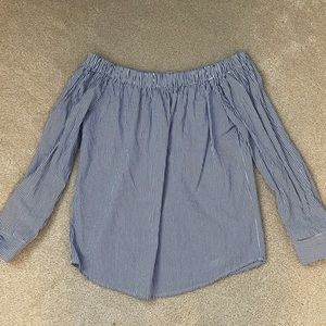 Striped Off the Shoulder Top
